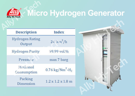 20 Nm3 / H Micro Hydro Generator , Durable Industrial Hydrogen Generator