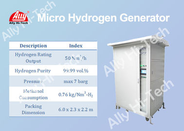 Good price Compact Micro Hydrogen Generator By Methanol Reforming 50 Nm3/H Rating Output online
